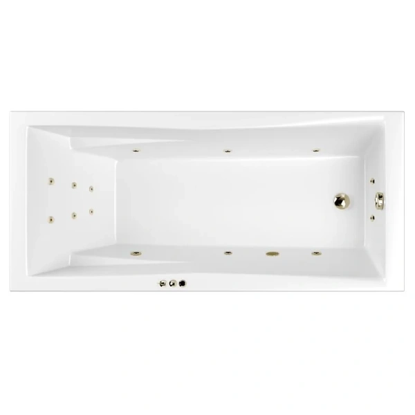 Ванна гидромассажная Whitecross Palace 0104.180080.100.SMART.BR, 180 x 80 см, форсунки бронза (детальная фотография)