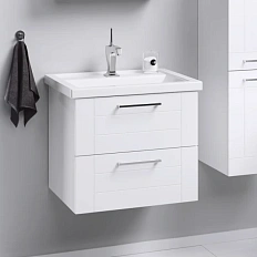 Тумба с раковиной подвесная Aqwella Манчестер MAN01062 60 см с двумя ящиками