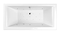 Ванна гидромассажная Whitecross Savia Duo Relax, 170 х 80 см, увеличенная толщина акрила, усиленная армировка, белый/хром, 0103.170080.100.RELAX.CR
