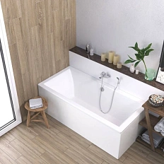 Ванна акриловая Berges Tari 180x80 см с каркасом