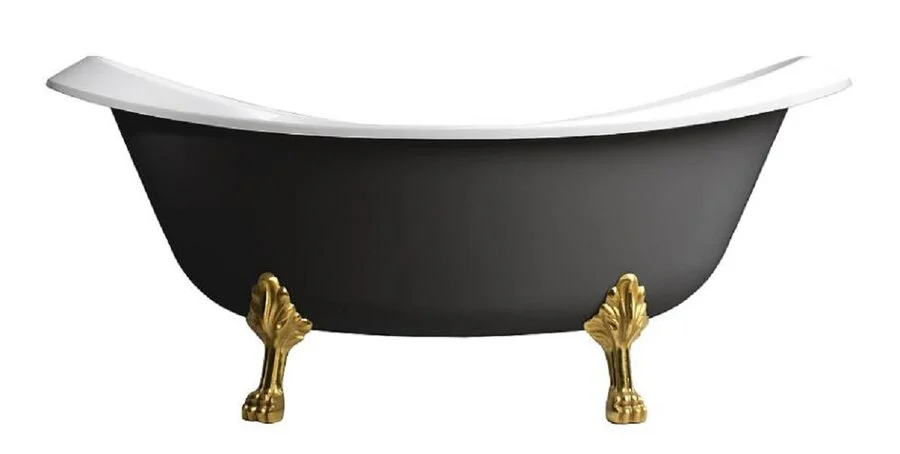 Ванна из искусственного камня Belux Ромео ВР-1750, 4810924267900, 175 x 75 см, черный (детальная фотография), черные