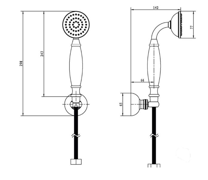 Душевой комплект Boheme Imperiale золото 408 (детальная фотография), душевые комплекты, наборы