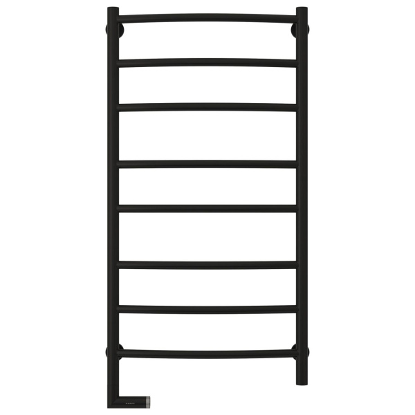 Полотенцесушитель электрический Сунержа Галант 2.0 50х100 см левый, матовый черный 31-5200-1050 (детальная фотография), современные, hi-tech