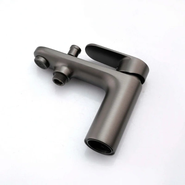 Смеситель для ванны Акватек Ника оружейная сталь AQ1844BGM (детальная фотография), современные, hi-tech