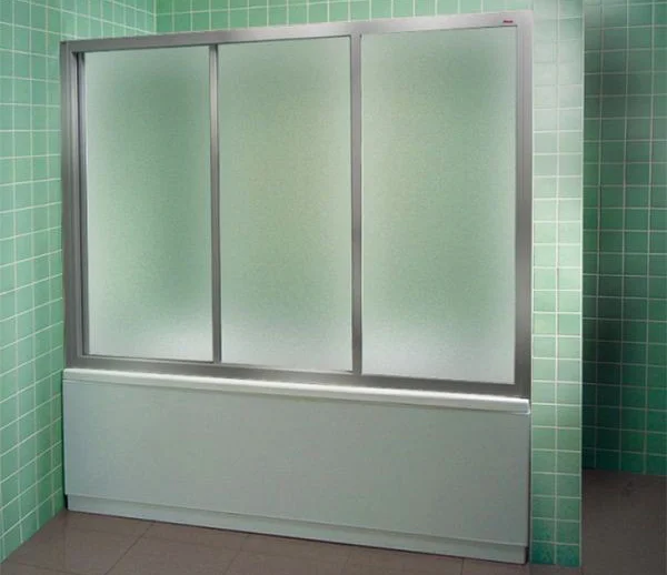 Шторка для ванны, профиль сатин, стекло грейп, Ravak AVDP3-170 40VV0U02ZG (детальная фотография), 170 см