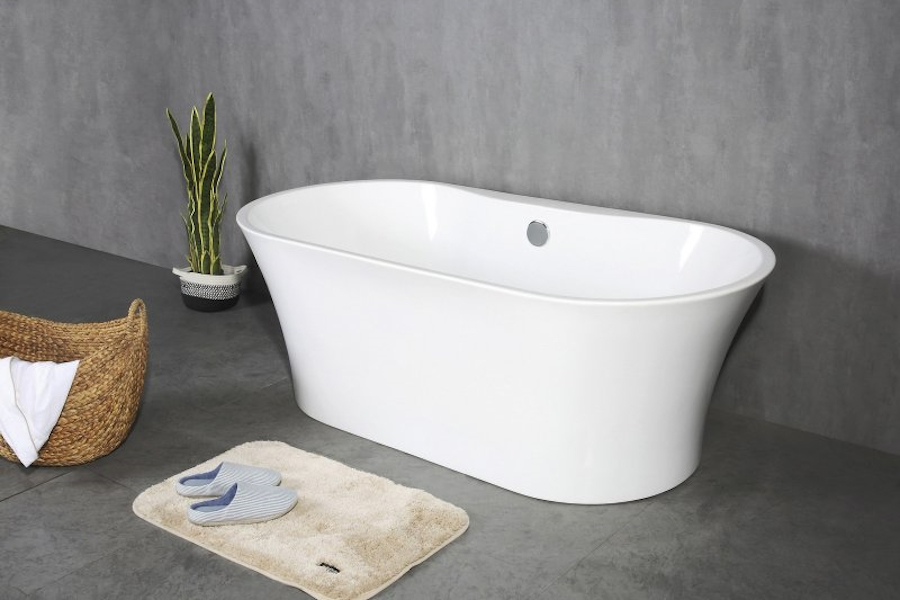 Ванна акриловая BelBagno 170х80 см отдельностоящая BB201-1700-800 (детальная фотография), современныe, hi-tech