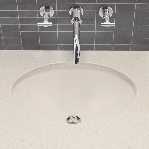 Раковина Villeroy & Boch Loop & Friends 50 см цвет пергамон с покрытием CeramicPlus 616110R3 (детальная фотография), современные, hi-tech