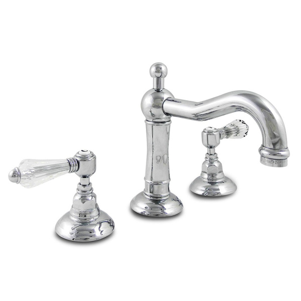 Смеситель для раковины, ручка 34 Cristallo Liberty, Nicolazzi Half Dome Crystal 1409 (детальная фотография)