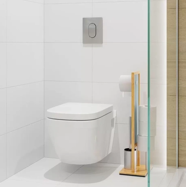 Унитаз подвесной Grohe Euro Ceramic с сиденьем с микролифтом 39703000 (детальная фотография), безободковые, сиденье с микролифтом , с антивсплеском