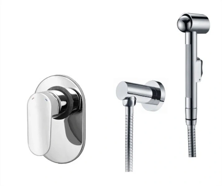 Гигиенический душ со смесителем WasserKRAFT Donau хром A15356 (детальная фотография)