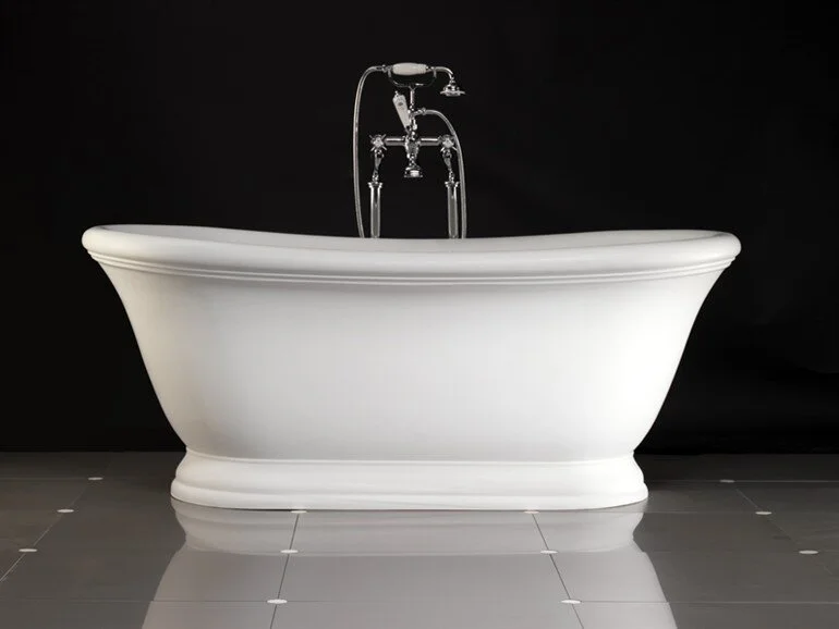 Ванна из искусственного камня White Tec Devon & Devon Aurora 171х87 см отдельностоящая 1NAAURORA (детальная фотография)