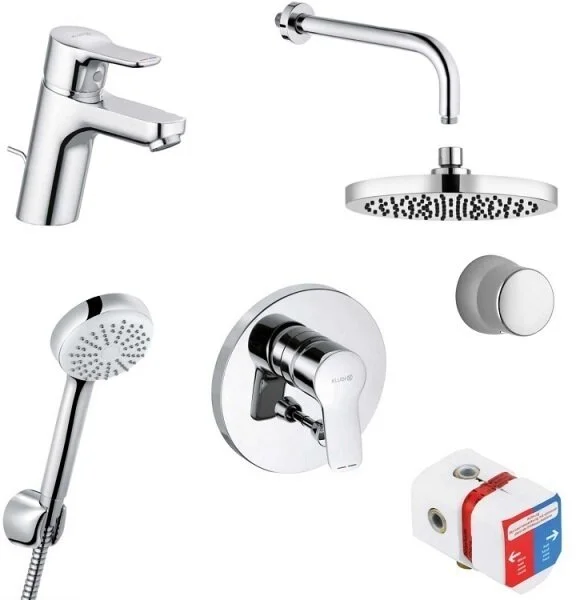 Душевой комплект Kludi Pure&Easy встраиваемый 376300565 (детальная фотография)