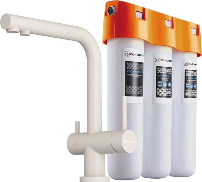 Смеситель для кухни Omoikiri Nagano-PA-P пастила 4216.8028P (детальная фотография)