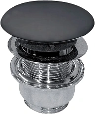 Донный клапан для раковины Kerasan Nolita черный матовый