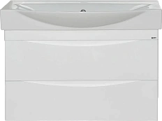 Тумба под раковину подвесная Misty Элвис 85 см белая