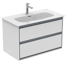 Тумба с раковиной подвесная Ideal Standard Connect Air E0819 80 см с 2-мя ящиками