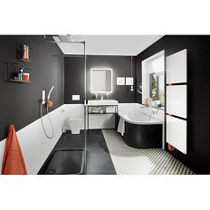 Ванна правая с водоотталкивающим и противоскользящим покрытием antislip Kaldewei Avantgarde