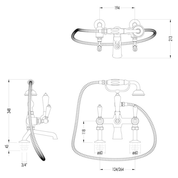 Схема (детальная фотография), классические, ретро, с элементами керамики, декорированные