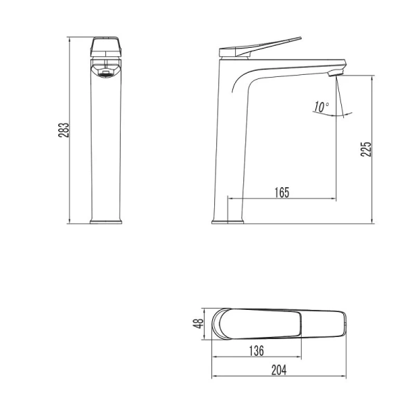 Смеситель для раковины Lemark Bronx белый матовый LM3709MW (детальная фотография), для раковины