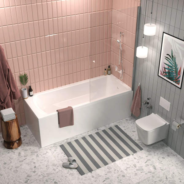 Ванна акриловая 1Marka Prime 180х75 см белая 01пра1875 (детальная фотография), современныe, hi-tech