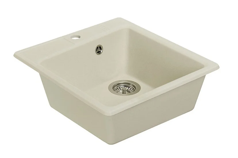 Мойка для кухни Акватон Парма 1A713032PM2 47 см квадратная (детальная фотография), из искусственного мрамора