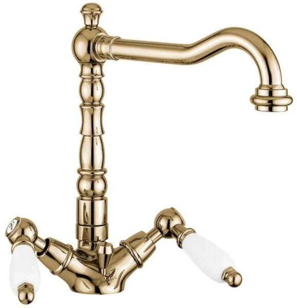 Смеситель для раковины, бронза, Emmevi Deco Ceramic 121613BR (детальная фотография)