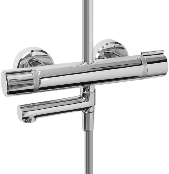 Душевая стойка Jacob Delafon Atom термостатическая E26237-CP (детальная фотография), современные, hi-tech