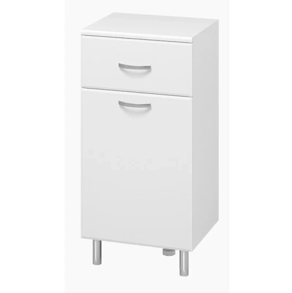 Тумба напольная Misty Люси 40 см с бельевой корзиной Э-Люс07040-011Бк (детальная фотография), современные, hi-tech