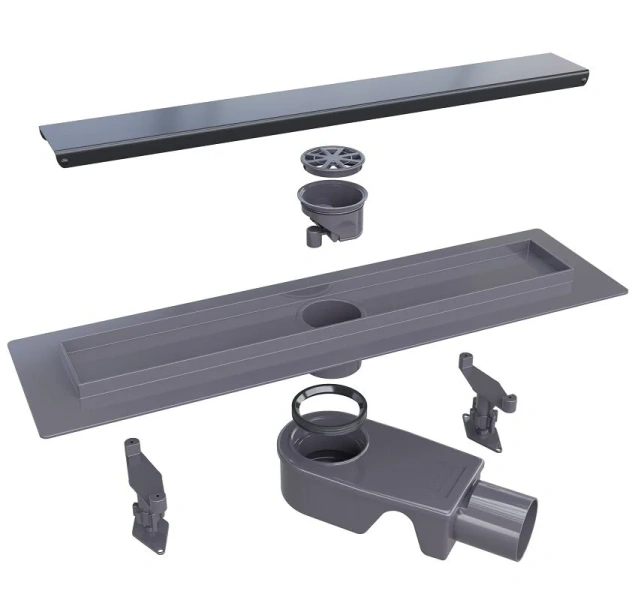 Душевой лоток RGW SDR 60 см черный 47213160-04 (детальная фотография), душевой лоток