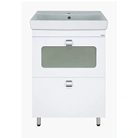 Тумба под раковину напольная Misty Урал 60 см белая