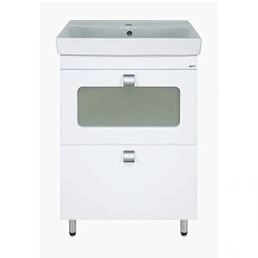 Тумба под раковину напольная Misty Урал 60 см белая