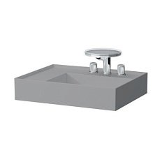 Раковина накладная левая, цвет серый матовый, Laufen Kartell