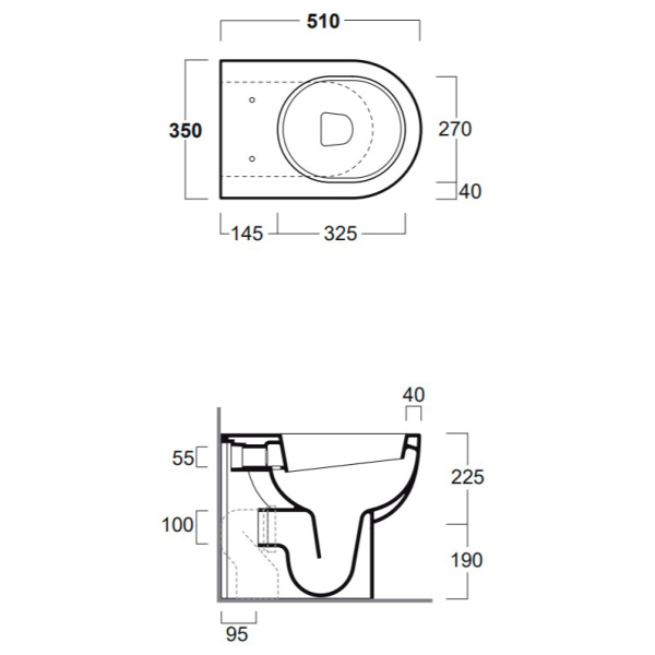 Схема (детальная фотография), с бачком, со скрытым бачком