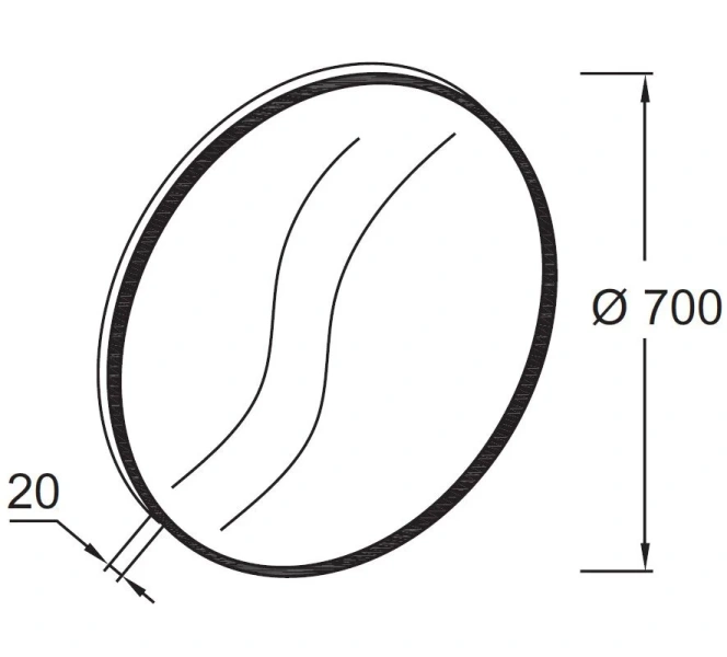 Зеркало Jacob Delafon Odeon Rive Gauche 70 см белое EB1177-00 (детальная фотография), в наличии