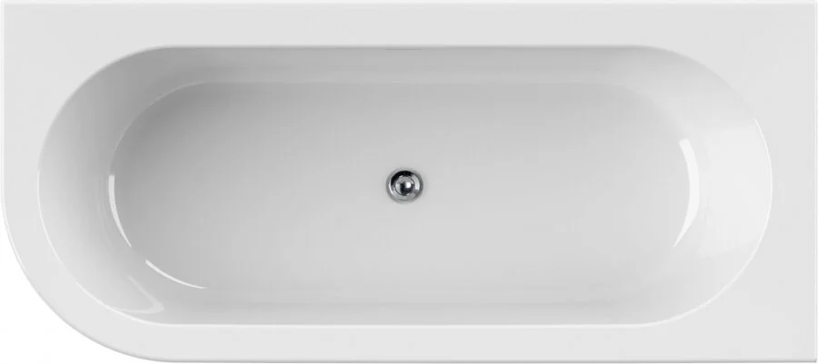 Ванна акриловая Cezares Slim 180x80 см белая, правосторонняя SLIM CORNER-180-80-60-R-W37-SET (детальная фотография), современныe, hi-tech