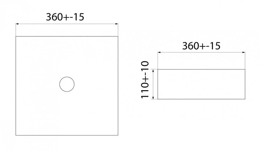 Раковина IDDIS Ray 36 см белая матовая SLIWM01i27 (детальная фотография), современные, hi-tech