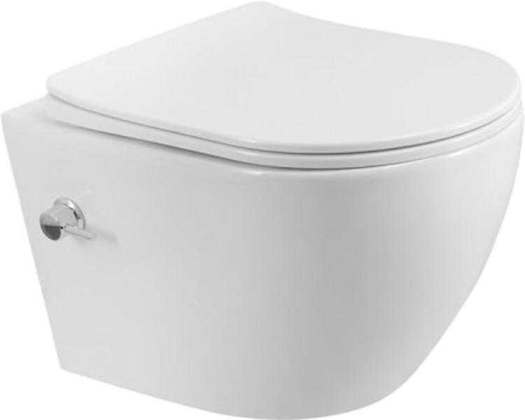 Унитаз подвесной BelBagno Marino со смесителем BB7026CH-TOR-BS/SC (детальная фотография)