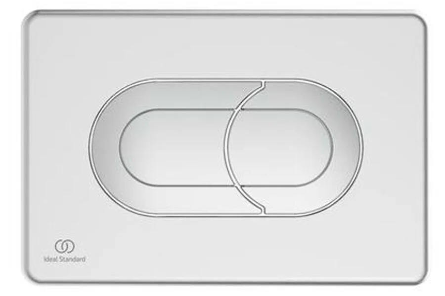 Клавиша смыва Ideal Standard Prosys Solea матовый хром R0133JG (детальная фотография), слив эконом-стандарт с двумя клавишами