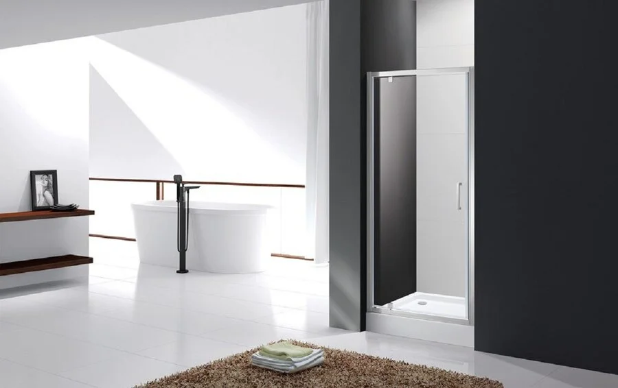 Душевая дверь в нишу Cezares Molveno 70 см с прозрачным стеклом MOLVENO-BA-1-70-C-Cr-IV (детальная фотография), 70 см