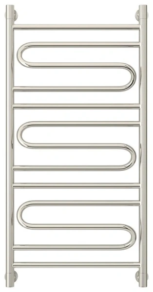 Полотенцесушитель водяной Сунержа Элегия+ 50х100 см хром 00-0205-1050 (детальная фотография), лесенка, вертикальные