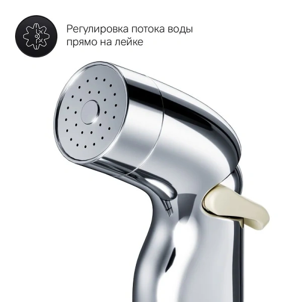 Гигиенический душ со смесителем Am.Pm X-Joy хром F0H85A500 (детальная фотография), полный комплект со смесителем index_1