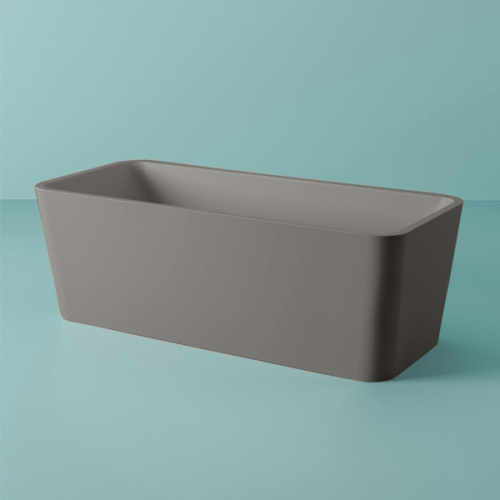 Ванна отдельностоящая из искусственного камня, grigio oliva, Artceram Square ACW004 15 grigio oliva (детальная фотография), искусственный камень