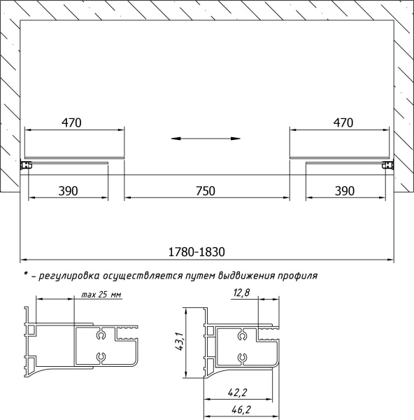 Схема (детальная фотография), хромированный профиль, бронзовый профиль, золотой профиль, белый профиль, матовый профиль, другие