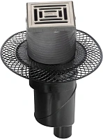 Душевой трап BERGES PLATZ Uno 10 см матовый хром