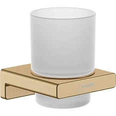 Стакан для ванной Hansgrohe AddStoris шлифованная бронза