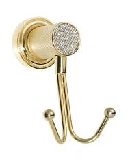 Крючок для ванной Boheme Royal Cristal золото, прозрачный кристалл
