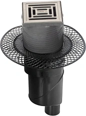 Душевой трап BERGES PLATZ Uno 10 см матовый хром