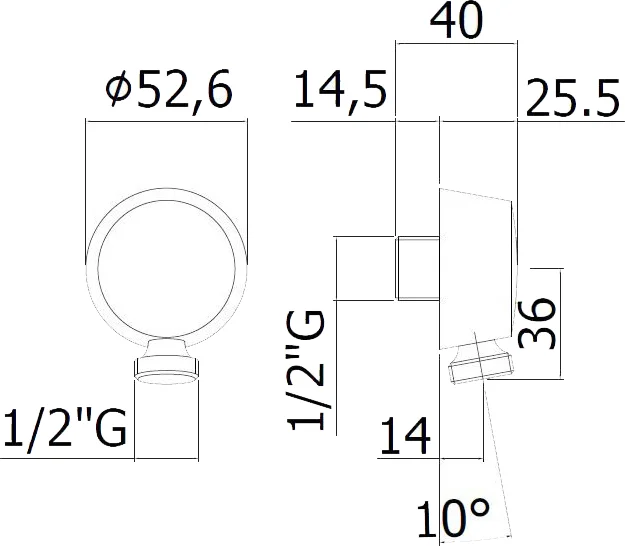 Штуцер Cezares CZR белый матовый CZR-AI5-BIO (детальная фотография) index_1