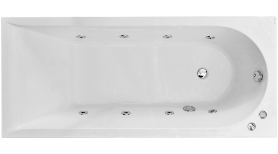 Ванна акриловая гидромассажная, 150х70 см, AM.PM Spirit W72W-150-070W1D (детальная фотография)