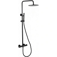 Душевая стойка Abber Wasser Kreis черная матовая